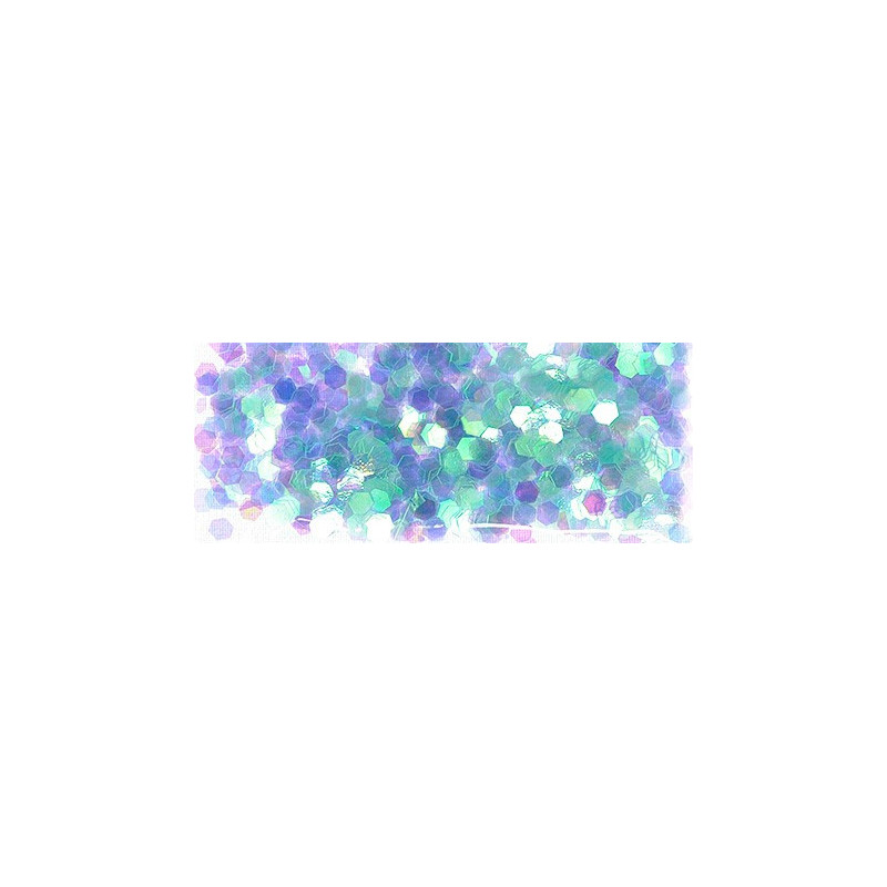 Hologramy - šestihrany tyrkysové, sáček Hologramy - šestihrany tyrkysové, sáček