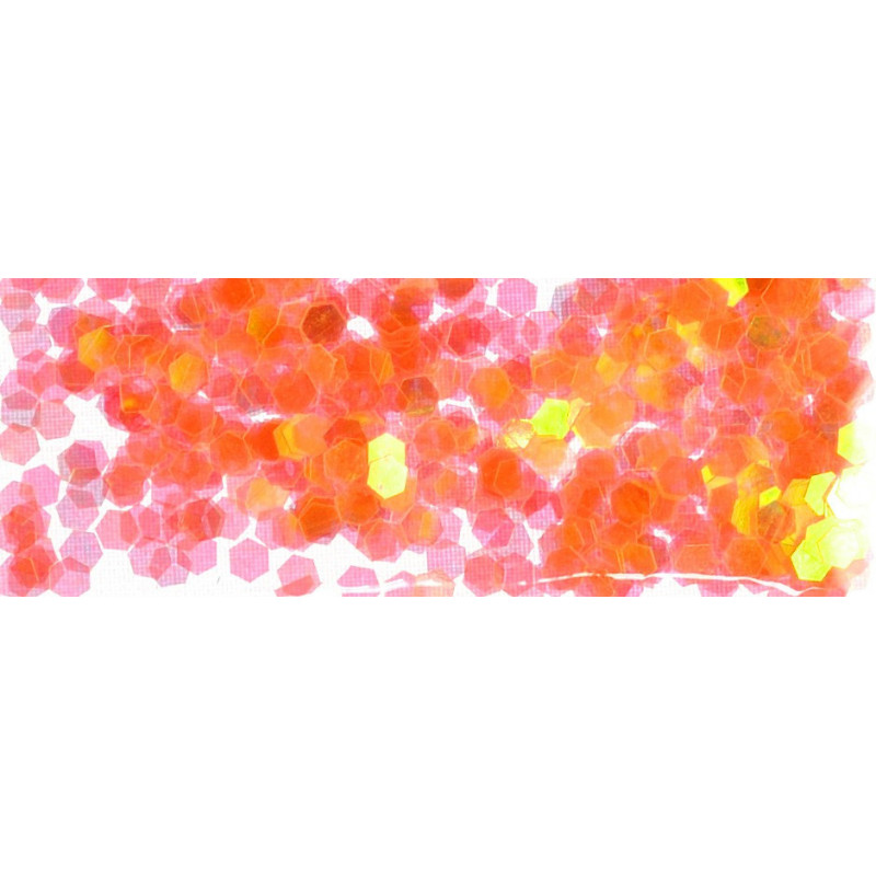 Hologramy - šestihrany oranžové, sáček Hologramy - šestihrany oranžové, sáček